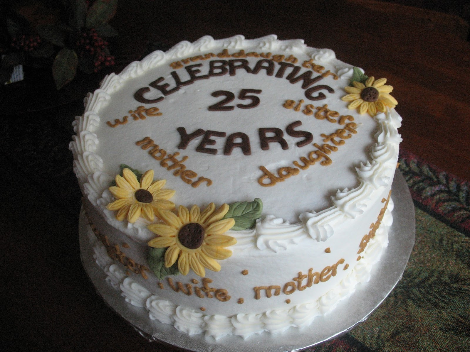 25 Birthday Cake
 Cakes By Mary Ann 25th Birthday