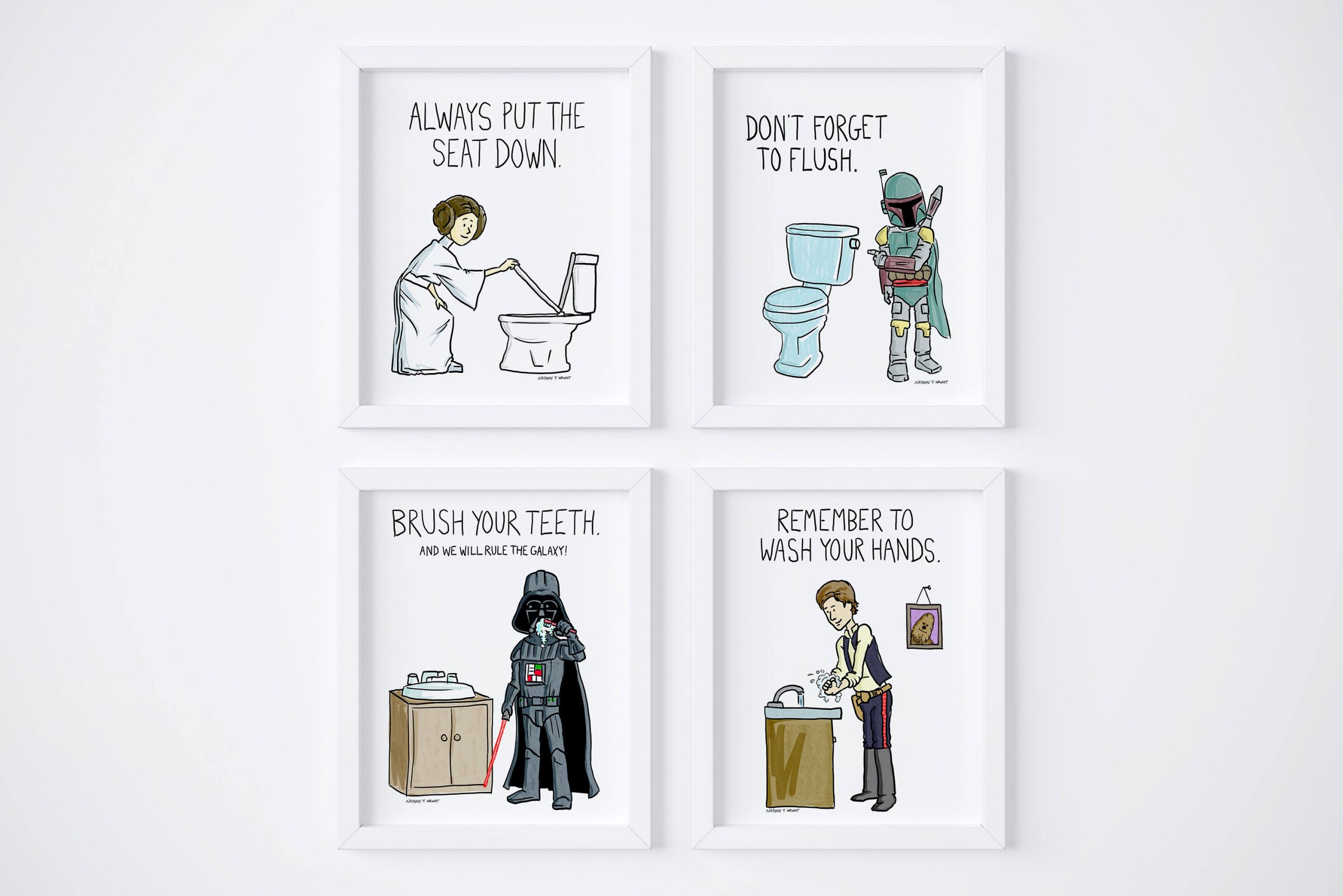 Bathroom Rules For Kids
 PRINTABLE Star Wars Kids Bathroom Rules Wash your hands