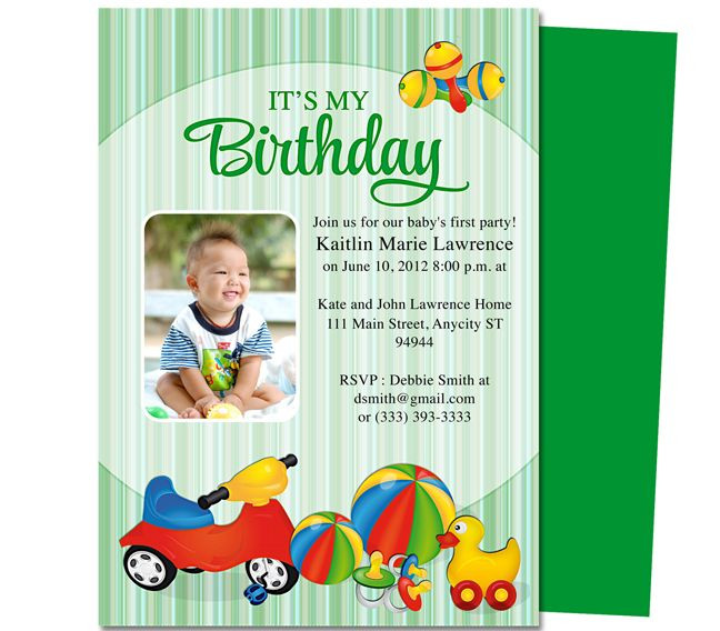 Best Birthday Invitations
 13 best images about Printable 1st First Birthday