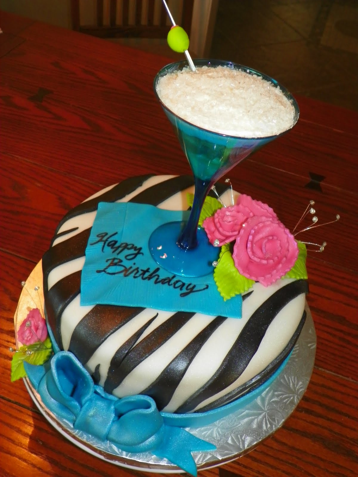 Birthday Cake Cocktail
 Plumeria Cake Studio Martini Birthday Cake