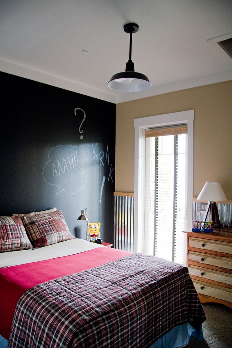 Boys Bedroom Lights
 35 Bedrooms That Revel in the Beauty of Chalkboard Paint