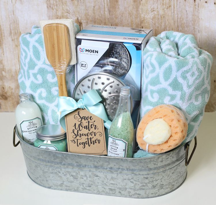 Bridal Shower Gift Basket Ideas For Guests
 This clever and funny DIY wedding t basket idea has a