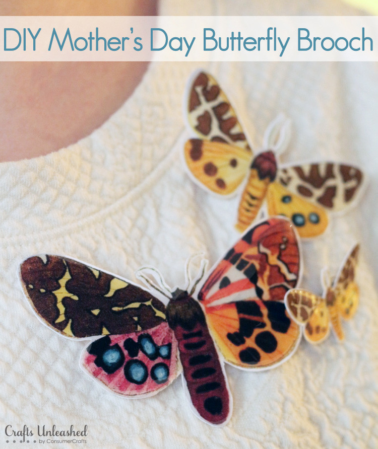 Brooches Diy
 DIY Butterfly Brooch Mother s Day Idea Crafts Unleashed