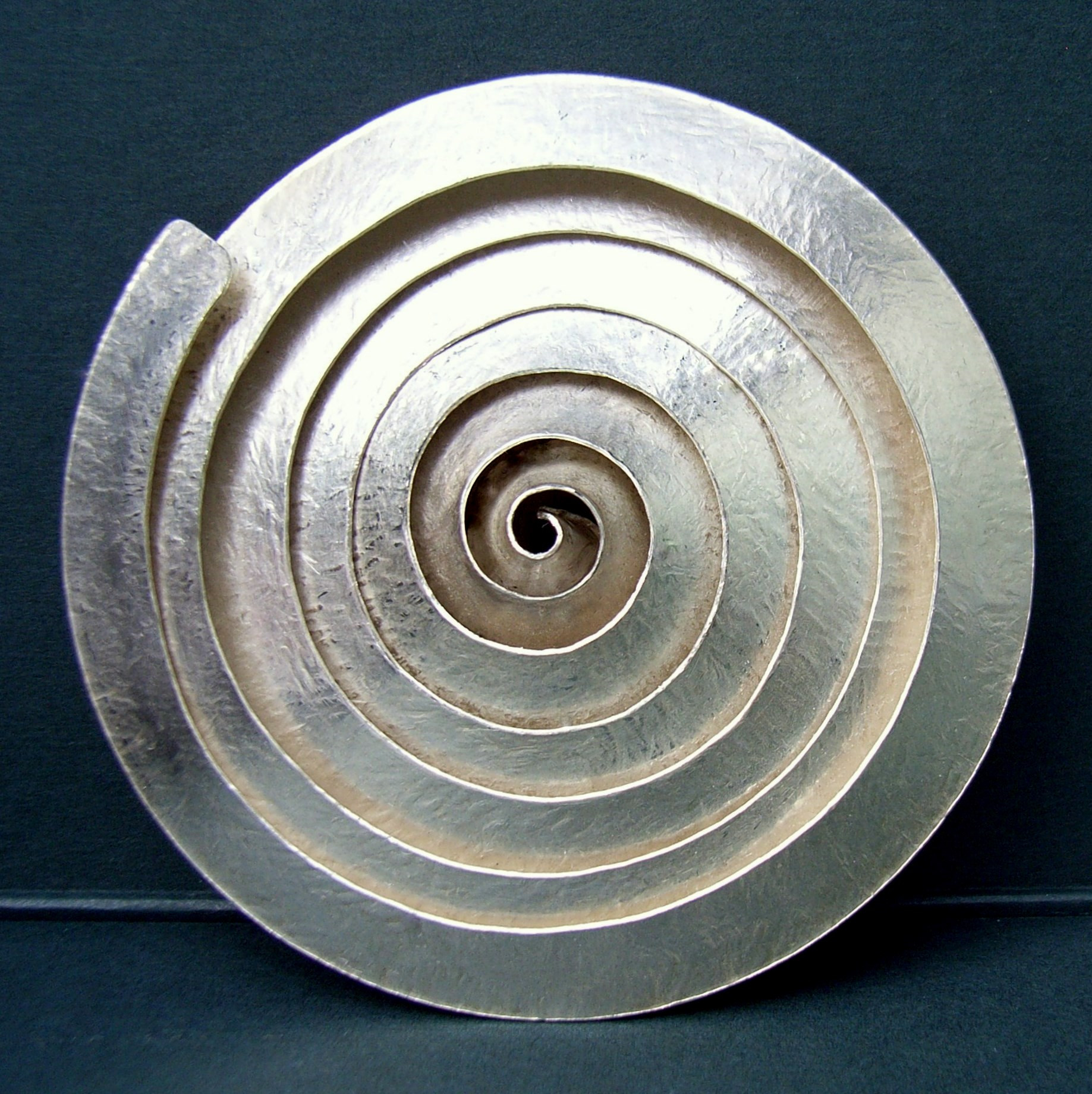 Brooches Modern
 Spiral silver brooch