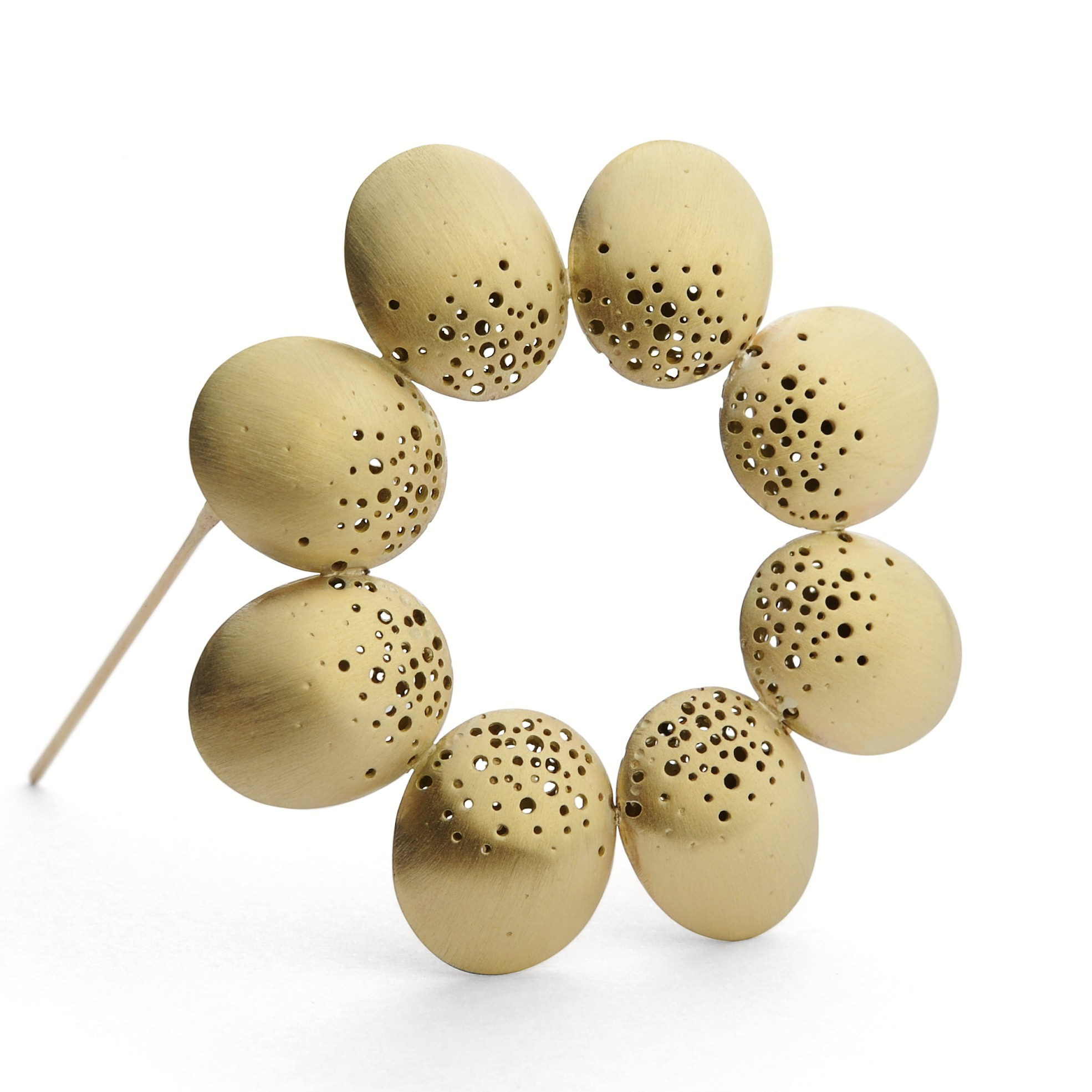 Brooches Modern
 Hollow domed brooch