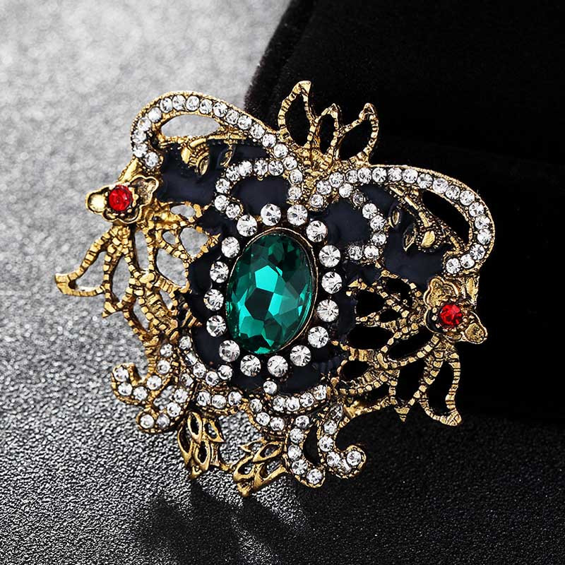 Brooches Necklace
 Fashion Trendy Wedding Brooches Bouquet Shiny Fine