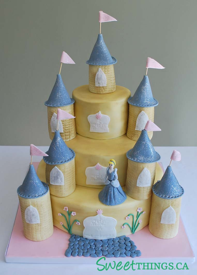 Castle Birthday Cake
 SweetThings 4th Birthday Princess Castle Cake