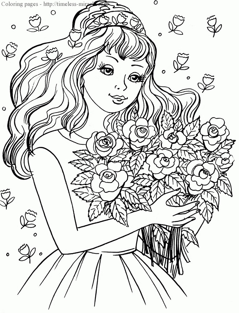Coloring Pages For Adult Girls
 Beautiful coloring pages for adults timeless miracle
