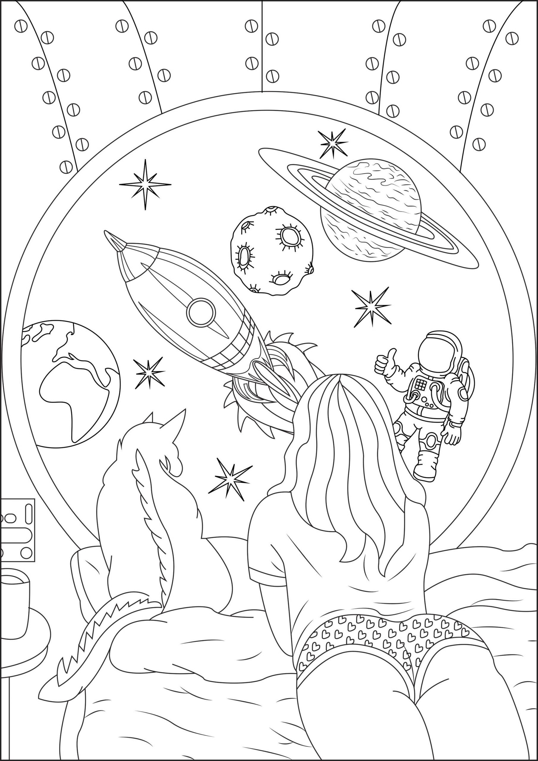 Coloring Pages For Adult Girls
 Woman Coloring Pages for Adults