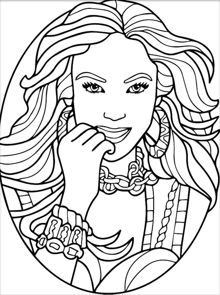 Coloring Pages For Adult Girls
 882 best Beautiful Women Coloring Pages for Adults images