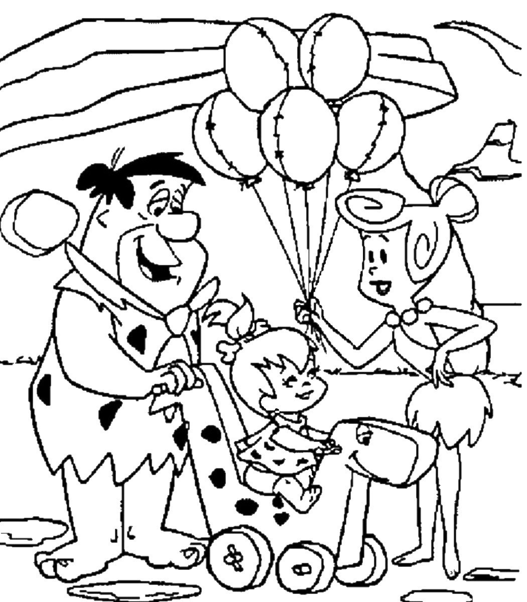 Coloring Sheet Free Printable
 The Flintstones Coloring Pages