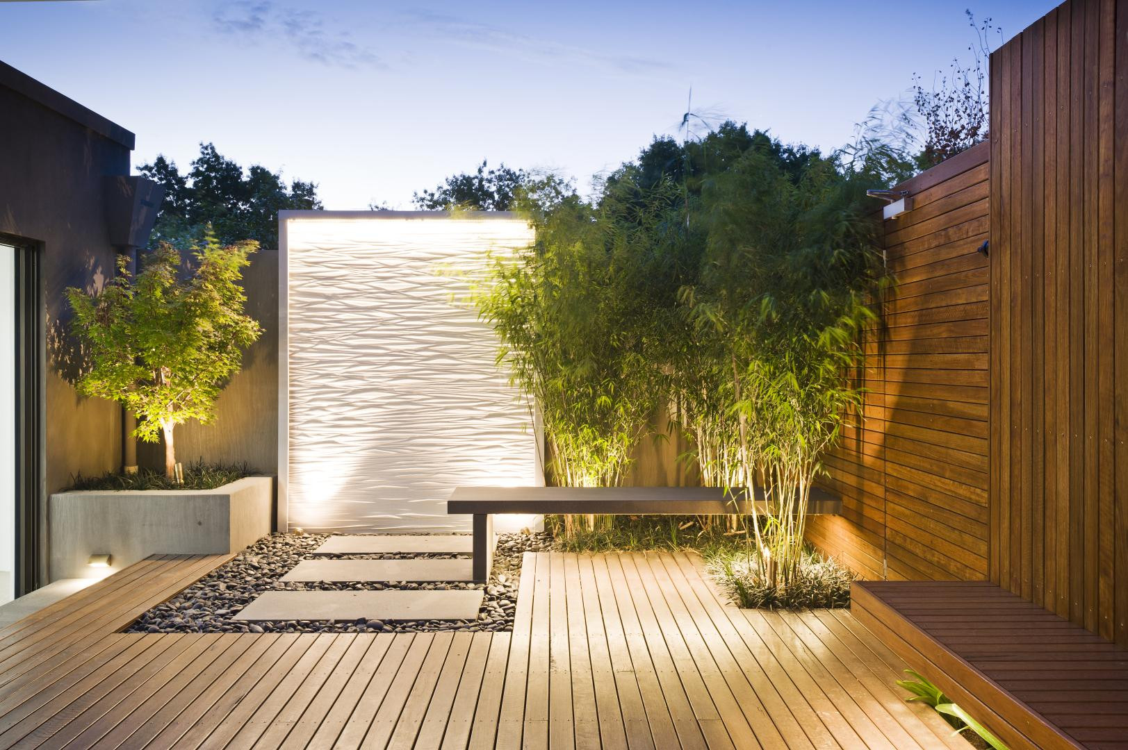 Contemporary Landscape Design
 Mix of traditional and modern architecture which gives