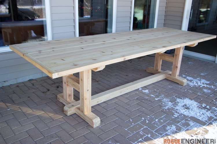 Dining Table Plans DIY
 H Leg Dining Table Rogue Engineer
