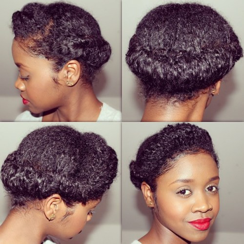 Easy Natural Updo Hairstyles
 45 Easy and Showy Protective Hairstyles for Natural Hair