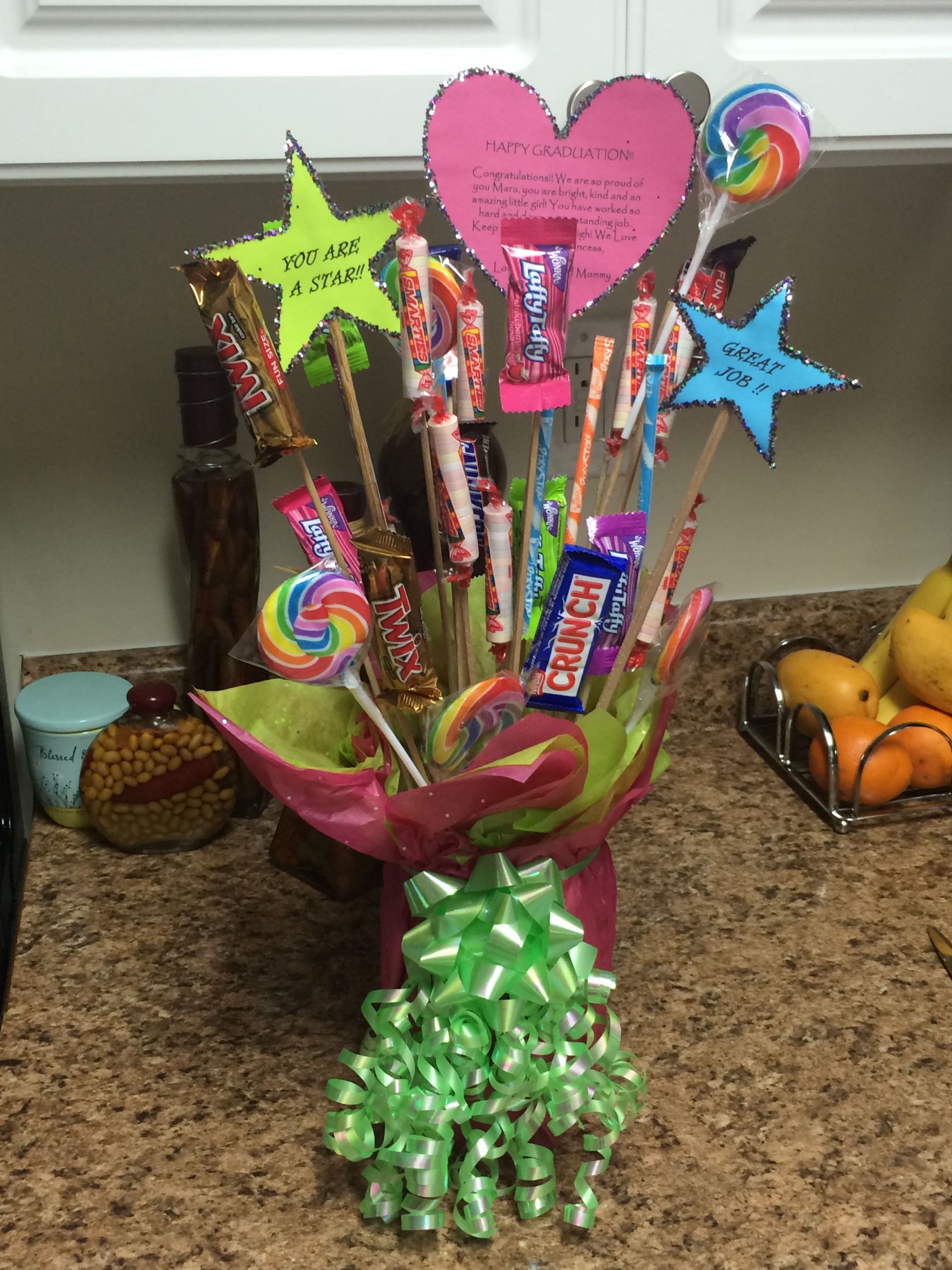 Elementary School Graduation Gift Ideas
 This is a t bouquet I made for my daughter s 5th grade
