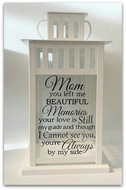 Gift Ideas For Death Of Mother
 Memorial Lantern Loss of Mom Loss of Mother Sympathy