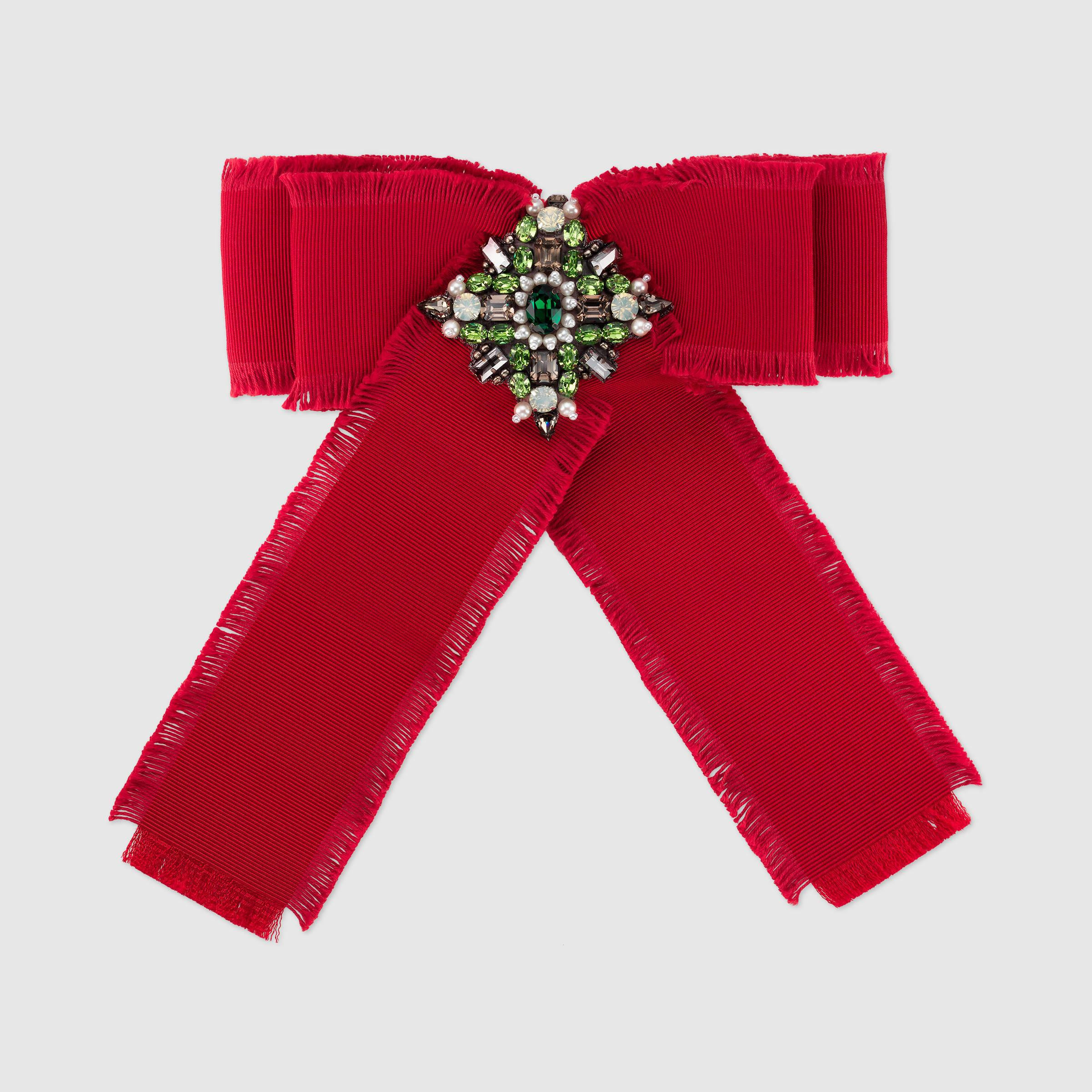 Gucci Brooches
 Gucci Grosgrain Bow Brooch in Red