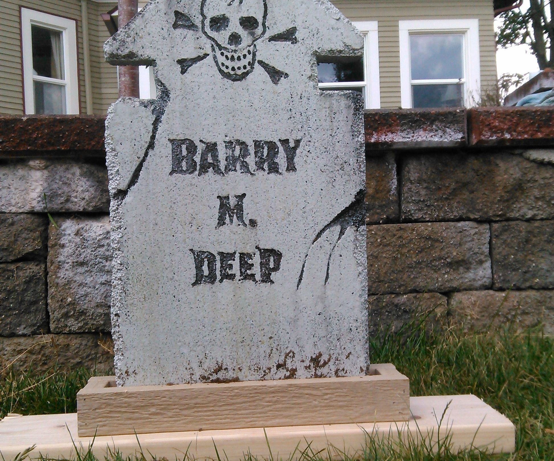 Halloween Grave Stone
 Halloween Tombstone Anchors Bases