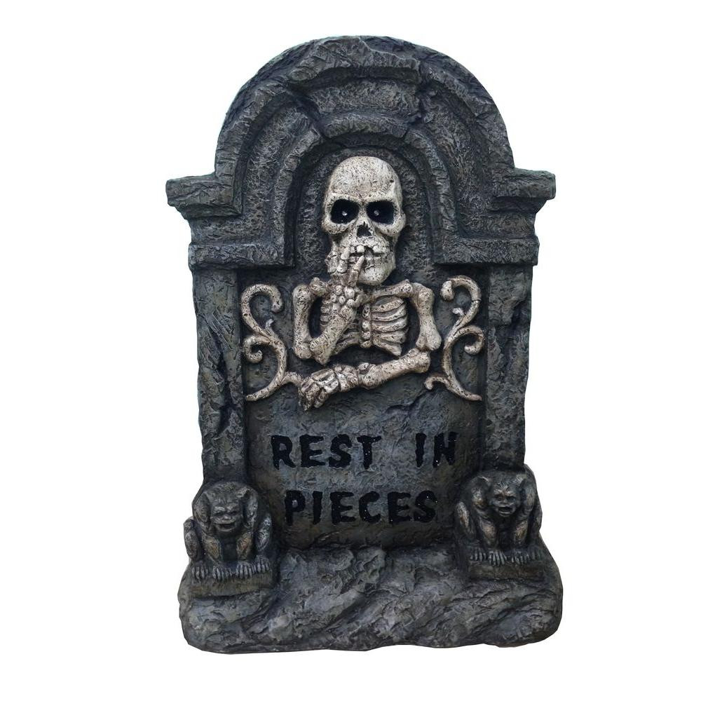 Halloween Grave Stone
 Home Accents 22 in Halloween RIP Tombstone LH4002 The