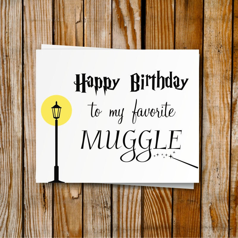 Harry Potter Birthday Card
 Harry Potter Birthday Card Printable DIY Birthday by