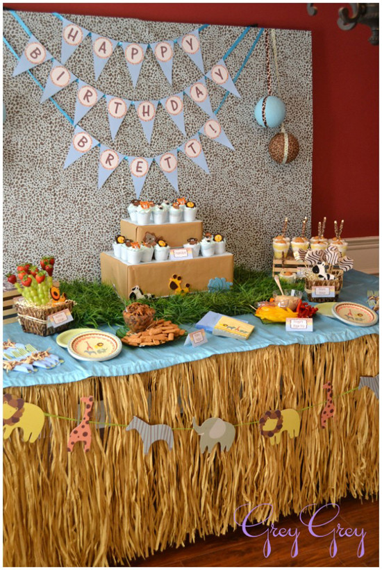 Jungle Theme Birthday Party
 Love Laugh and Plan Jungle Themed Birthday Party