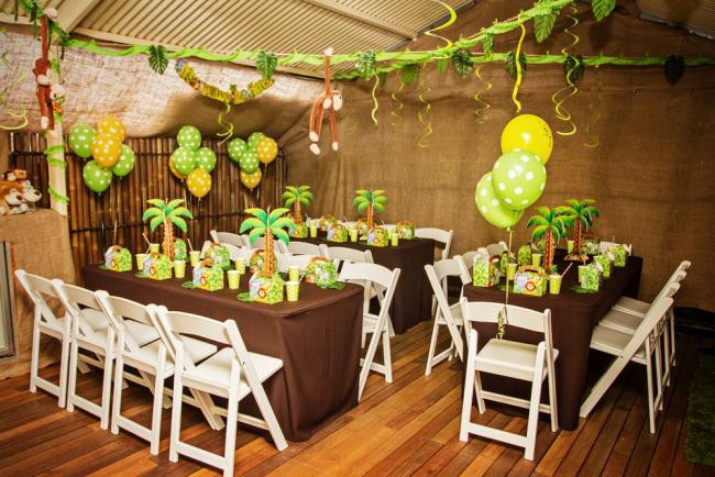 Jungle Theme Birthday Party
 Monkey Themed Jungle Birthday Party Spaceships and Laser