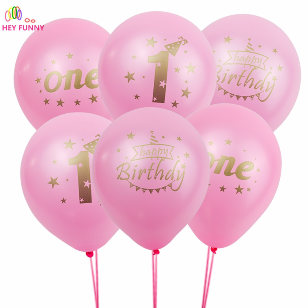 Kids First Birthday Party
 100pcs Happy First Birthday Decoration Mixed Latex