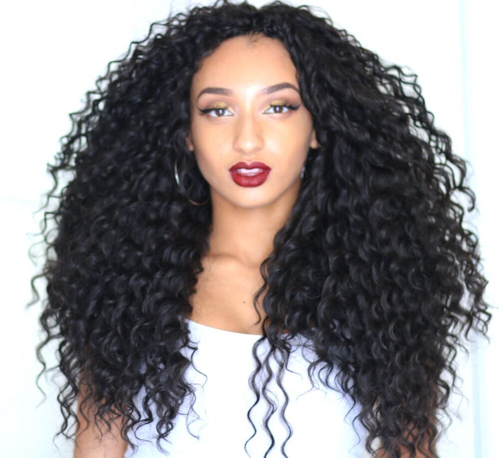 Long Curly Crochet Hairstyles
 River Curls Curly long lasting fibre hair for crochet
