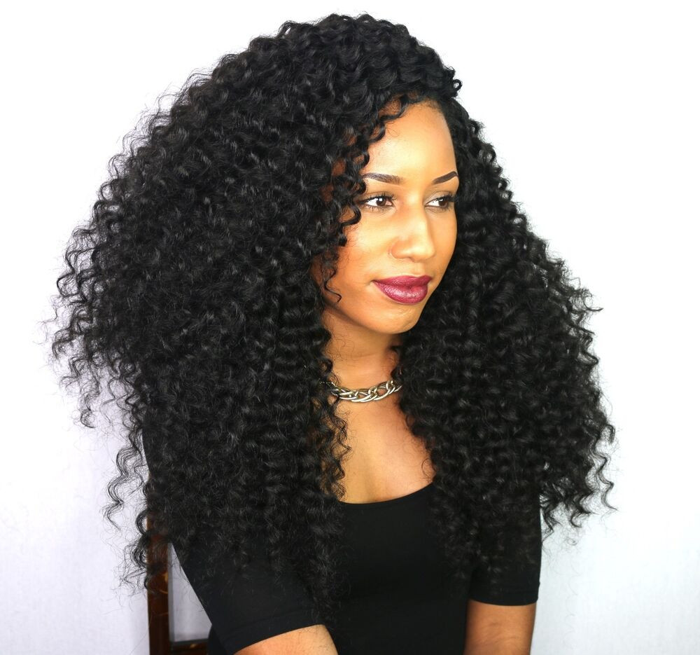 Long Curly Crochet Hairstyles
 Nubian curls Curly long lasting hair for crochet braids
