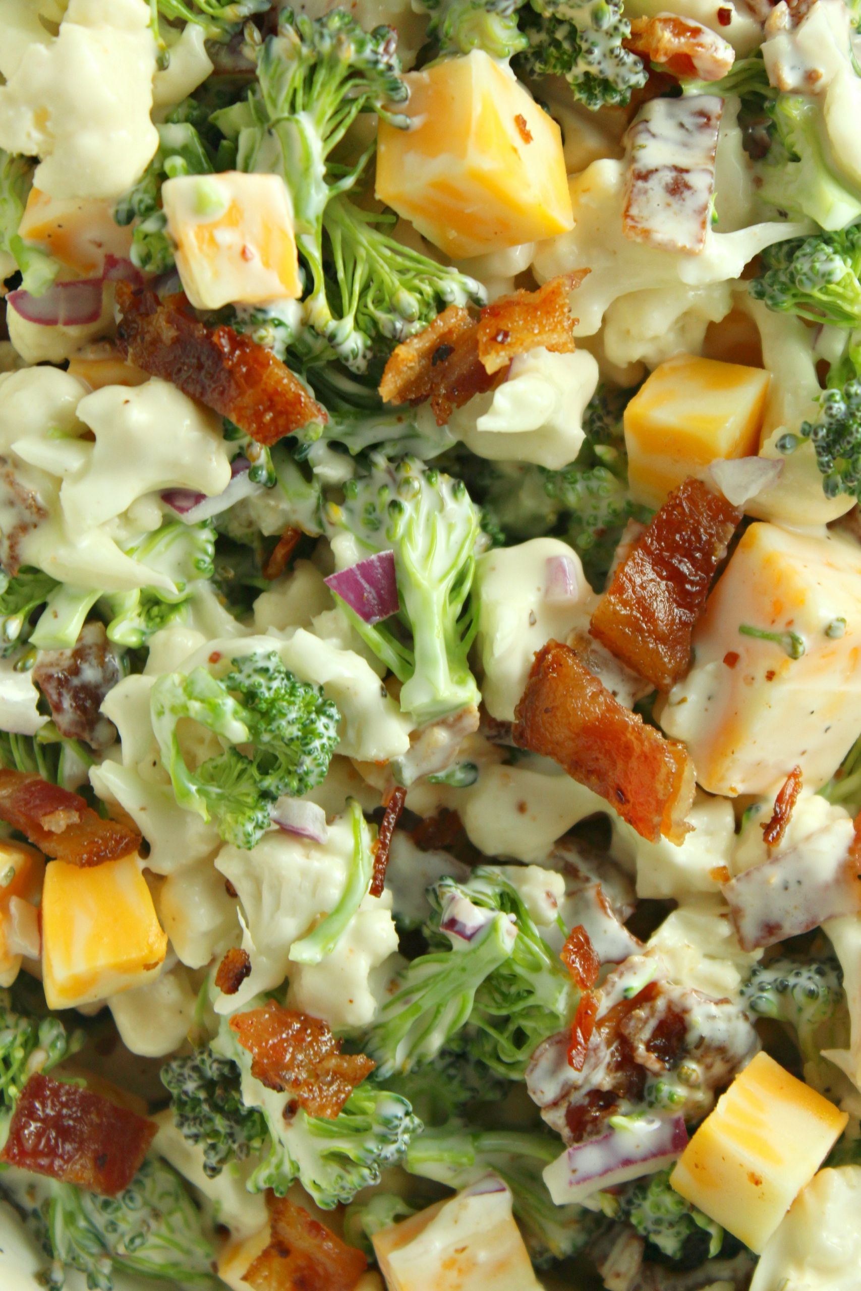 Low Carb Broccoli Salad
 Loaded Broccoli Cauliflower Salad Low Carb