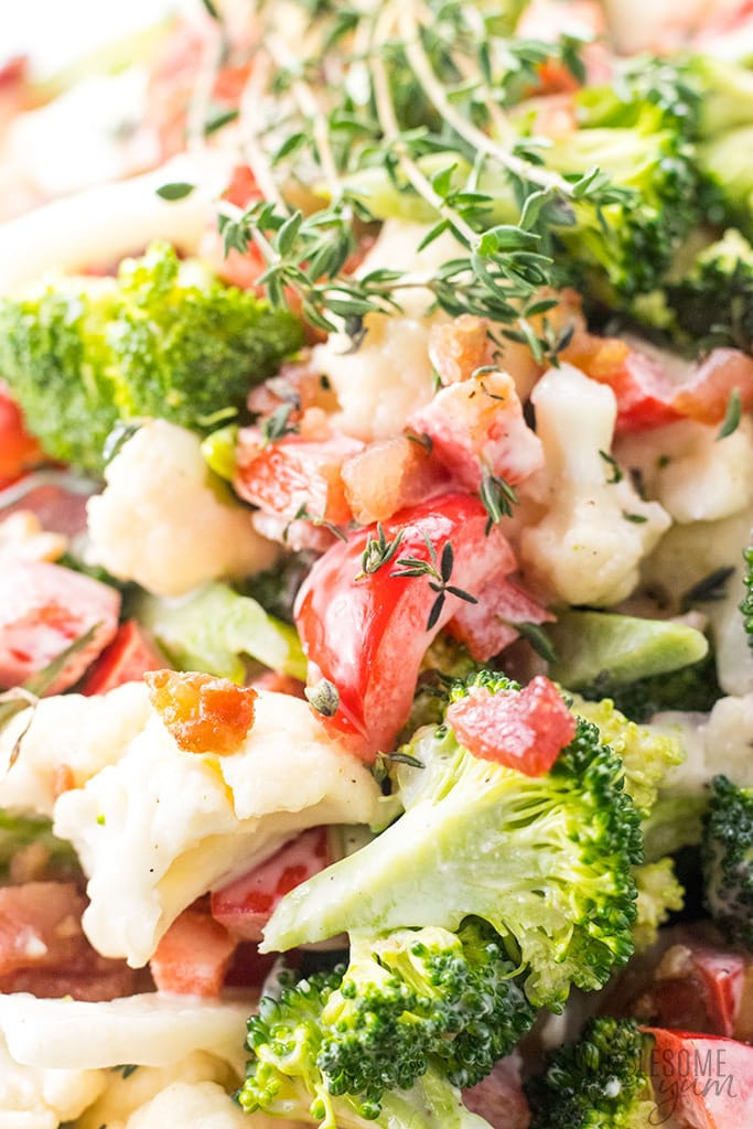 Low Carb Broccoli Salad
 Low Carb Broccoli Cauliflower Salad Recipe VIDEO