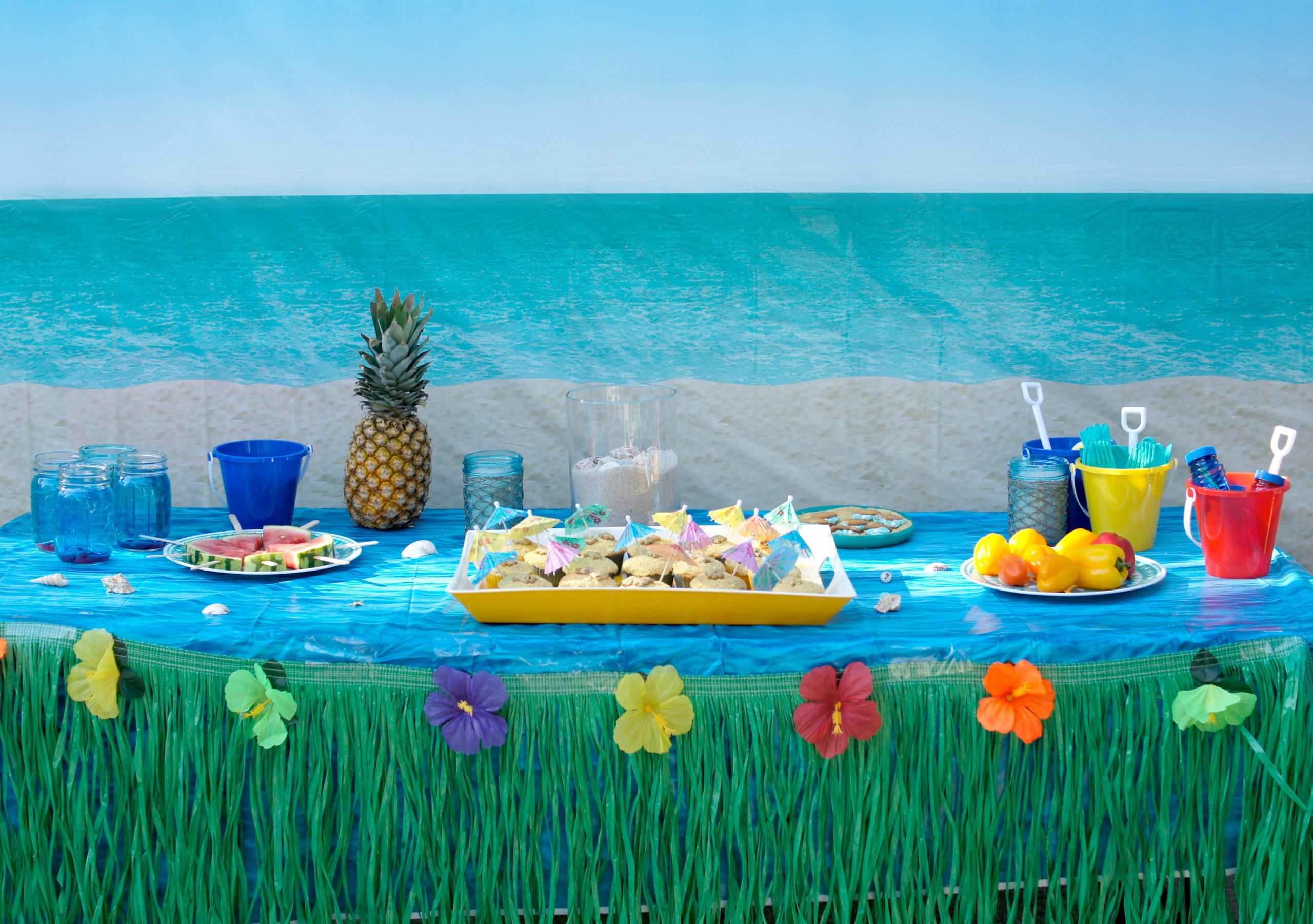 Party On The Beach Ideas
 Backyard Beach Party Ideas Not Quite Susie Homemaker