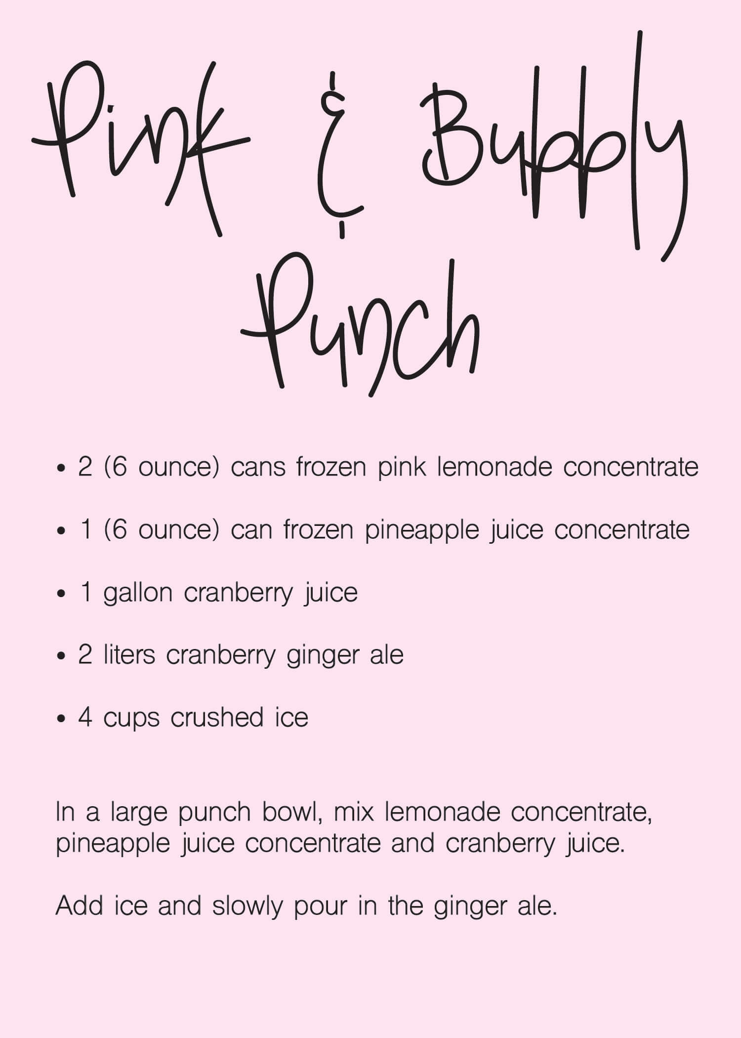 Pink Lemonade Punch Recipes For Baby Shower
 17 Best Baby Shower Punch Recipes Blue & Pink Punch Ideas