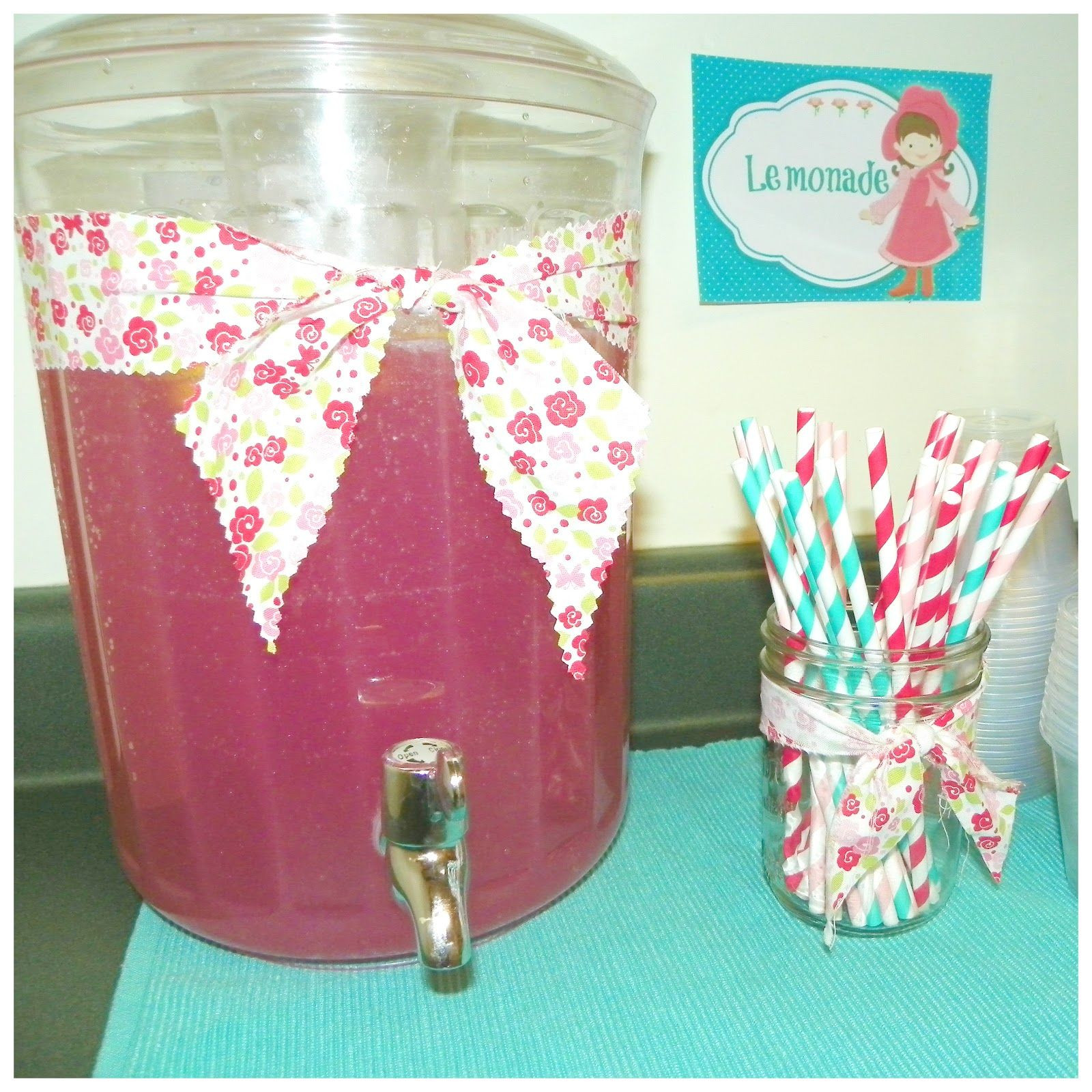 Pink Lemonade Punch Recipes For Baby Shower
 Little House on the Prairie Party
