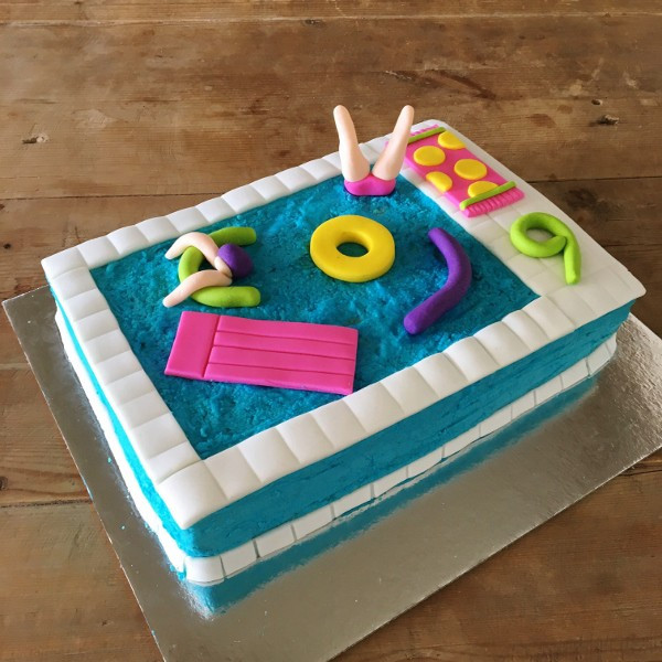 Pool Party Birthday Cakes
 Pool Party Cake Kit Birthday Cake Kit Swimming Pool Cake