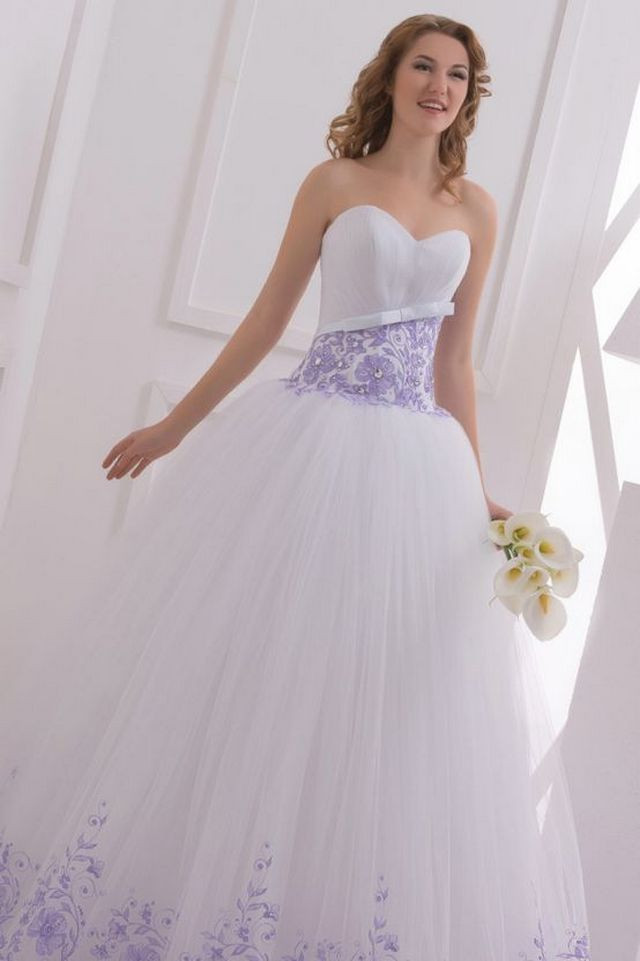 Purple And White Wedding Dress
 Purple Wedding Dresses