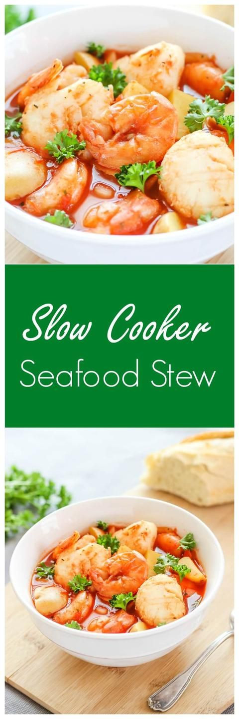 Slow Cooker Seafood Stew
 Slow Cooker Seafood Stew