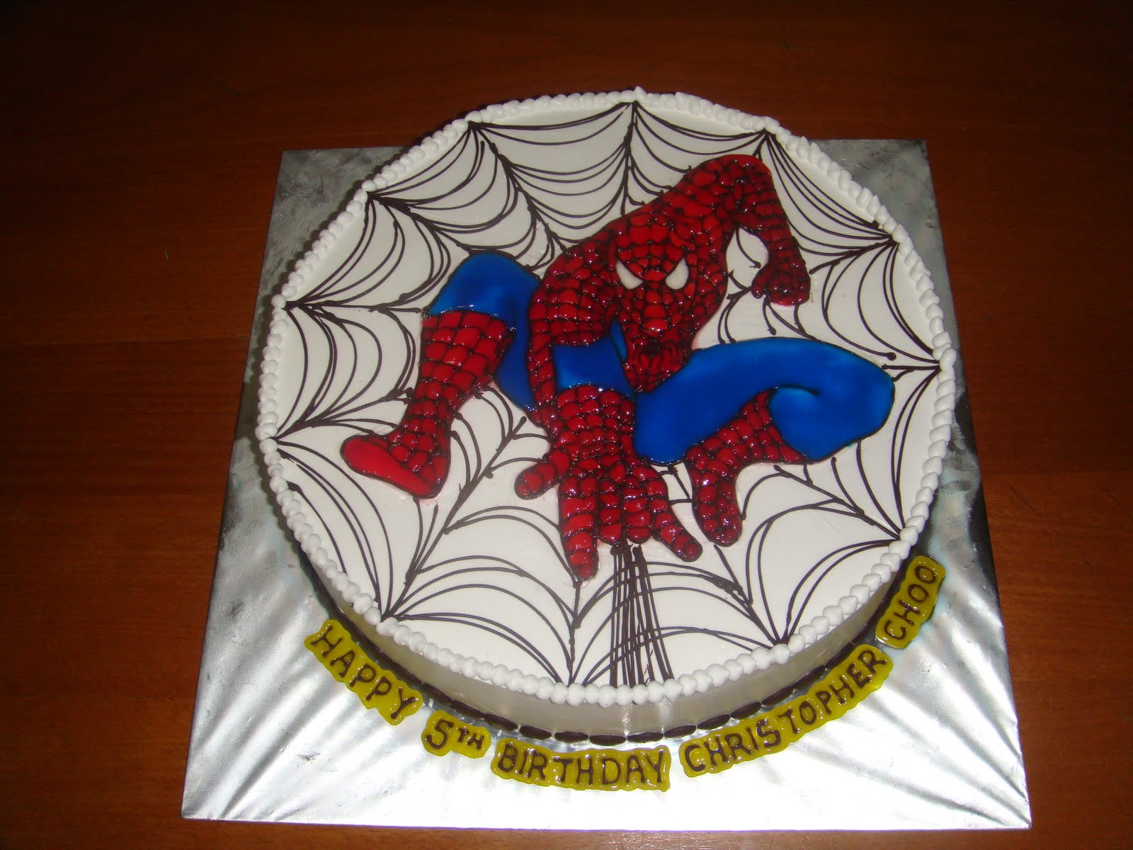 Spiderman Birthday Cakes
 Yummy Baking Spiderman Birthday Cake
