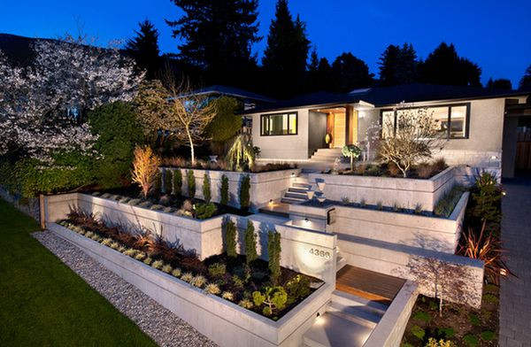 Terrace Landscape Ideas
 For The Traditional Look – Modern Front Yard