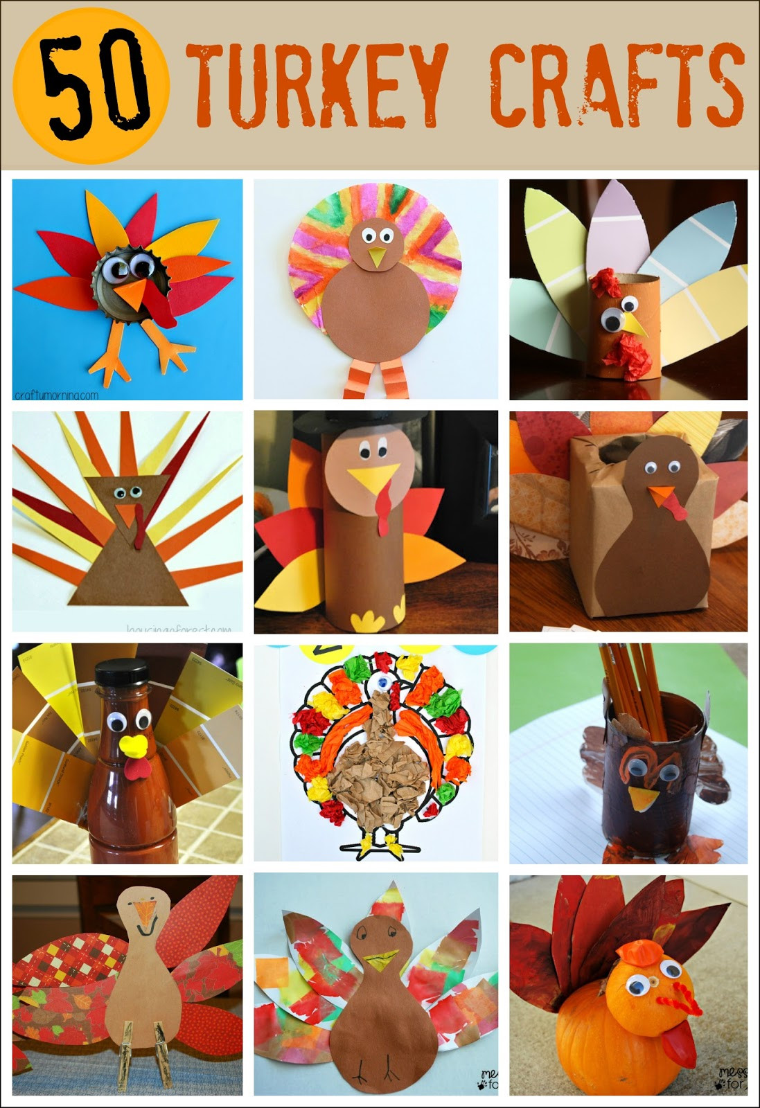 Thanksgiving Art And Craft Ideas For Toddlers
 Thanksgiving Crafts for Kids Pipe Cleaner Turkey Mess