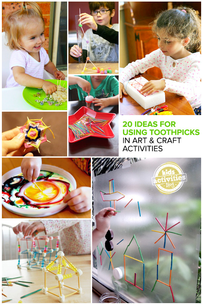 Toddler Artwork Ideas
 20 Great Ideas for Using Toothpicks in Art and Craft