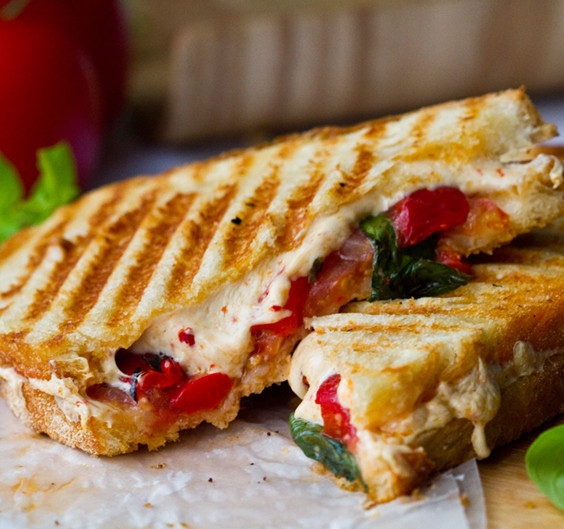 Vegan Panini Sandwich Recipe
 Grilled Cheese Bliss Tomato Basil Vegan Panini with