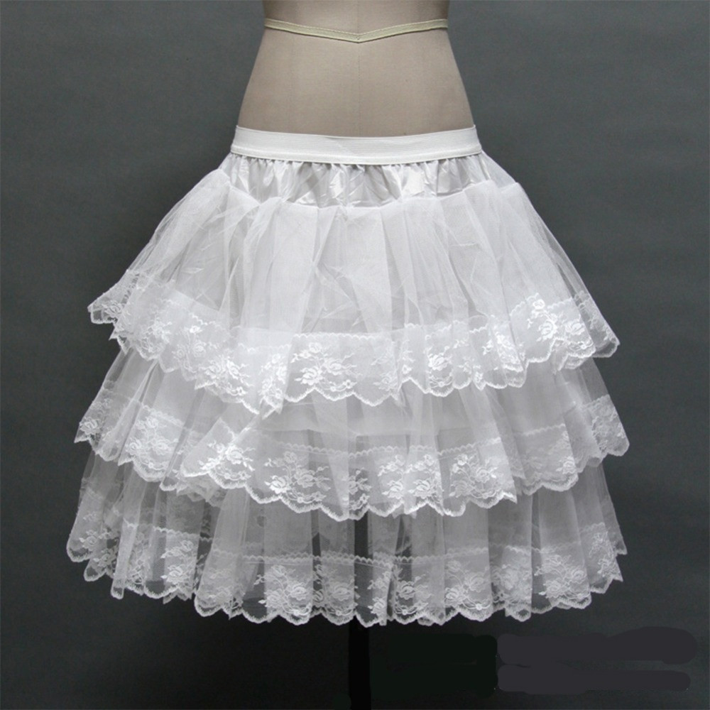 Wedding Dress Petticoat
 Short Petticoat With Lace Edge for Prom Wedding Dress