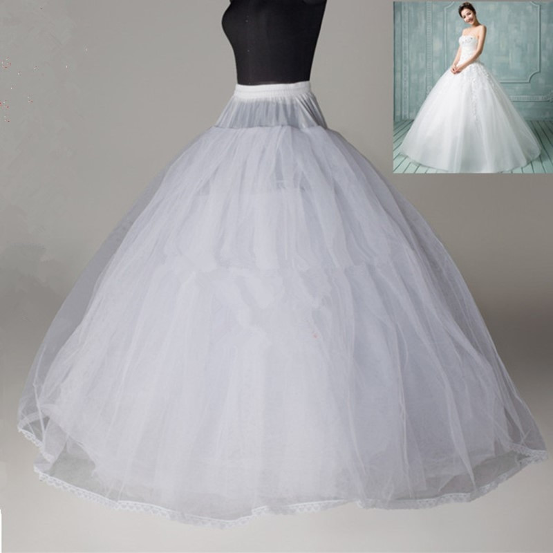 Wedding Dress Petticoat
 Ball Gown Style 8 Layer Tulle No Hoop White Petticoat