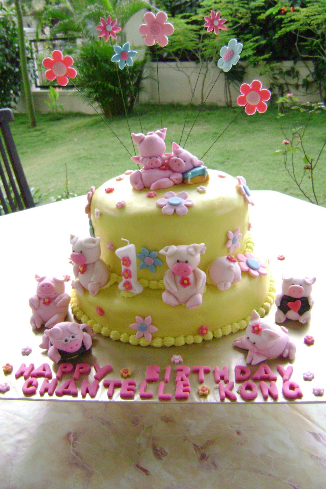 1 Year Old Birthday Cake
 Birthday Cake for 1 year old girl