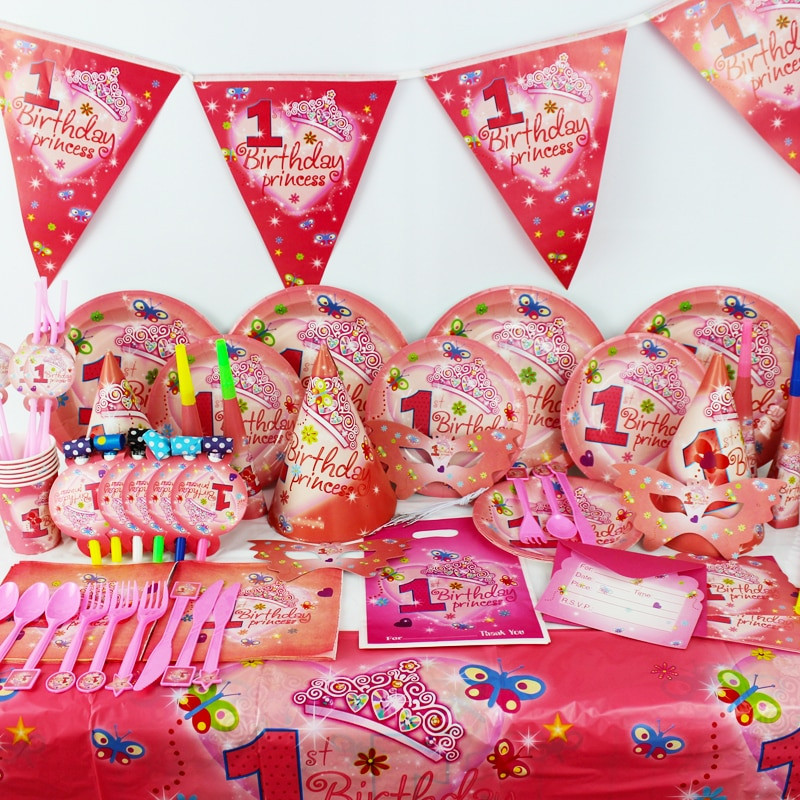 1 Year Old Birthday Party
 Aliexpress Buy 2015 New 78pcs Pretty girl 1 year old