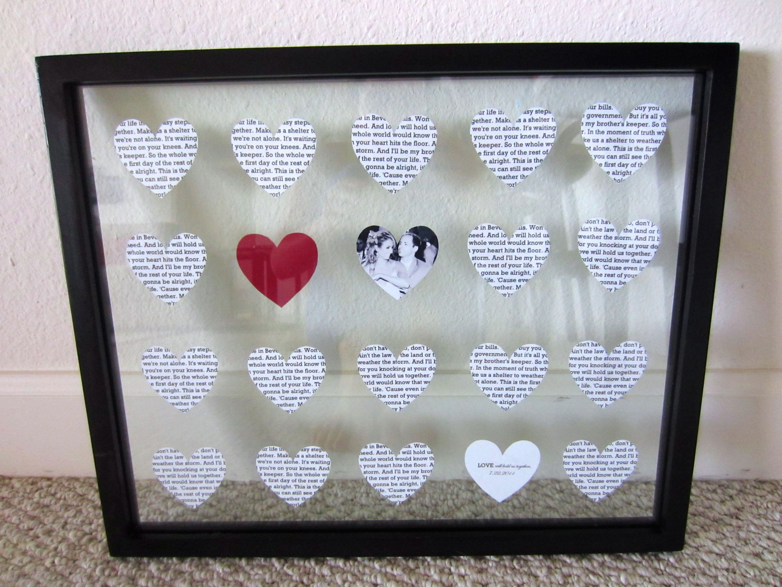 1 Year Wedding Anniversary Gift
 DIY 1 Year Anniversary Gift paper