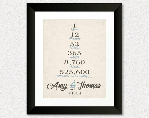 1 Year Wedding Anniversary Gift
 1 Year Anniversary Present e Year Wedding Anniversary Gift