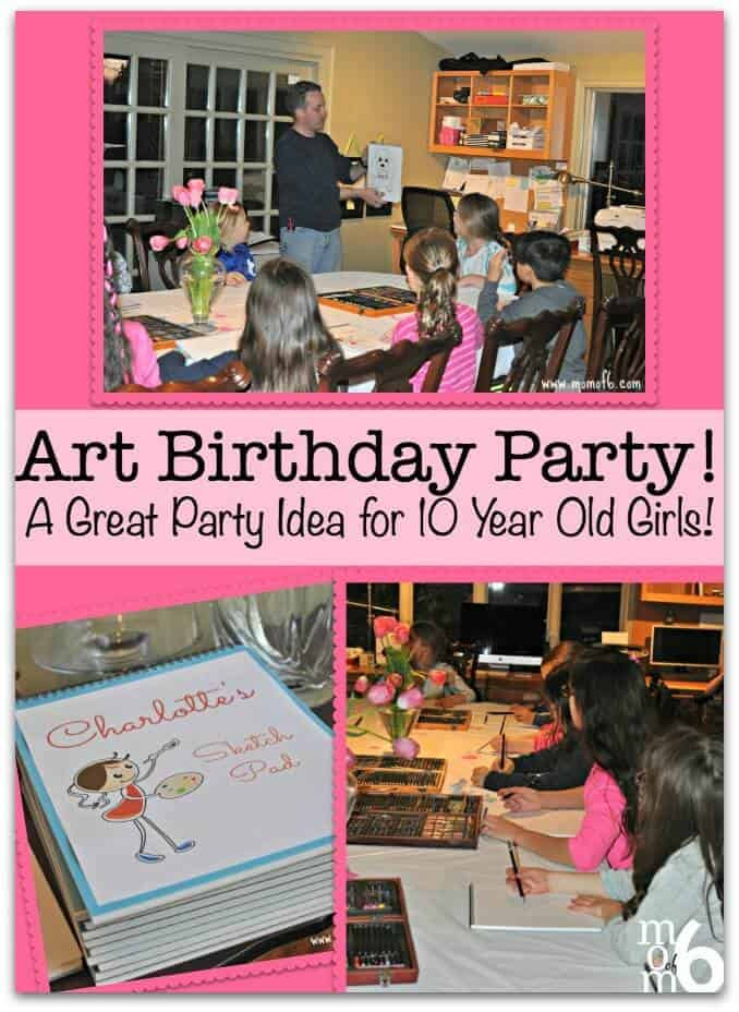 10 Yr Old Girl Birthday Party Ideas
 Art Birthday Party Mom 6