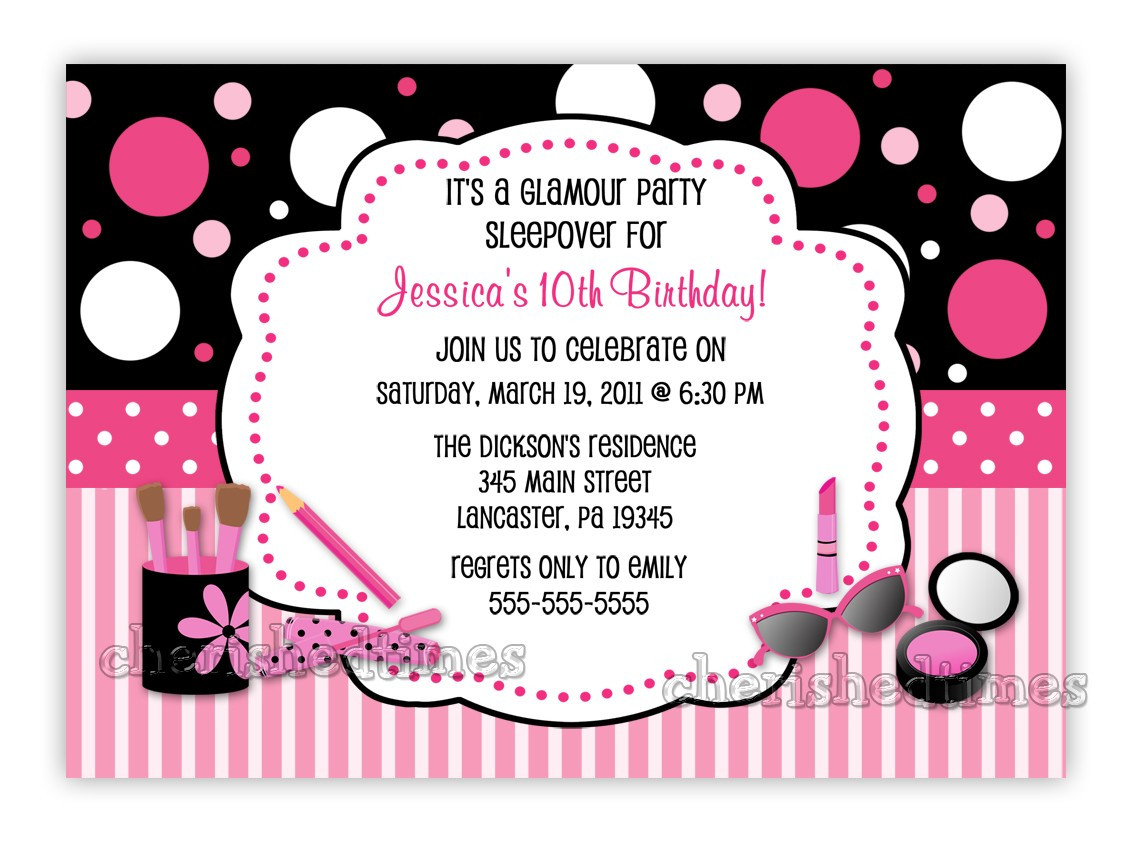 10th Birthday Invitation
 10th Birthday Party Invitation Wording